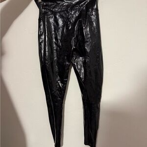 SPANX Shiny Black Leggings